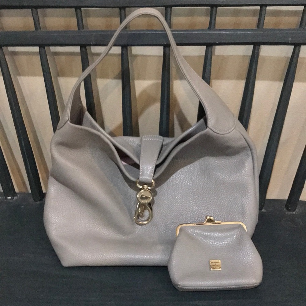 Dooney & Bourke Belvedere Lock Pebble Leather Hobo